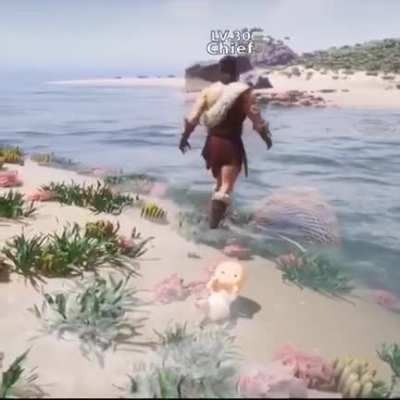 such a kind man! he saved the baby.. holup