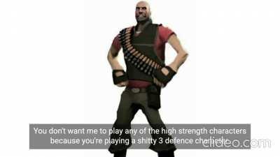 Heavy and Demoman play Brawlhalla