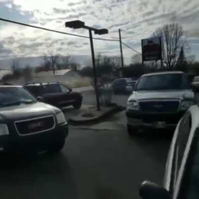 Spectacular manhunt today ends in accident in Sorel-Tracy Quebec