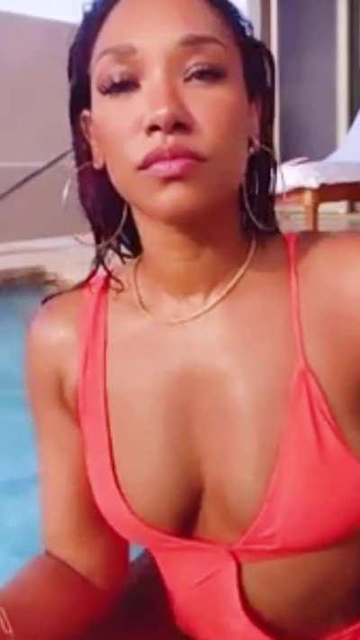 Candice Patton putting her underrated body on display