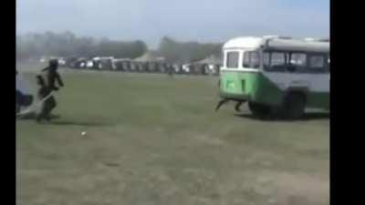 Military training exercise results in a massive explosion