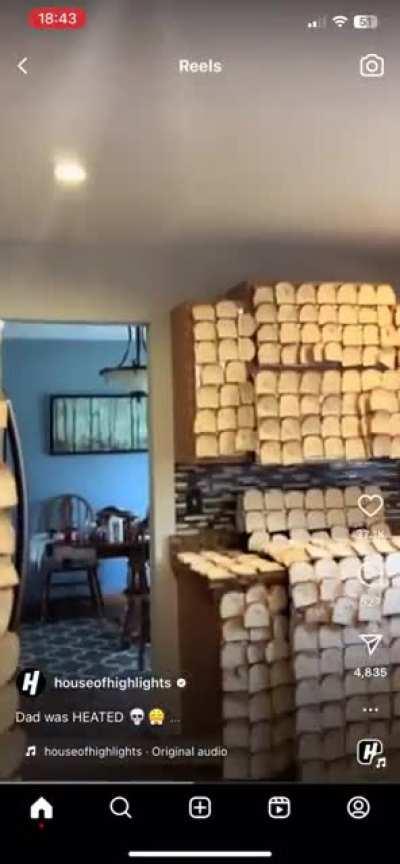 yup, you should waste that much food to inconvenience the people who raised you, what a great idea