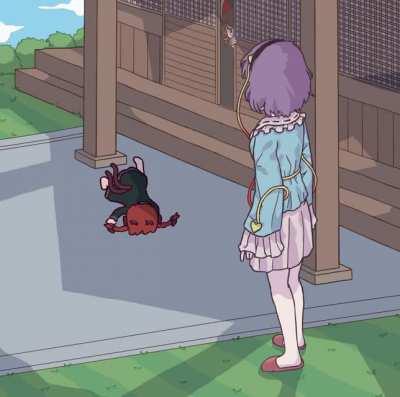 Touhou cat break-dancing
