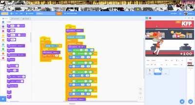 I turned Kiara's loading screen into a game on scratch!