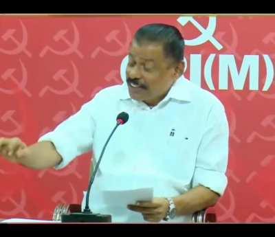 MV Govindan - Kerala State Secretary defines what Kerala is. Can someone decode this for the layman so as to understand  (..sounds much like what Sankaradi is saying in Sandesham)