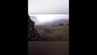 Kurdish militant eliminates a closeup Turkish soldier in northern Iraq (Bashur), 2022 or before.