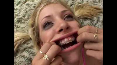 Leah Luv Braces Bukkake pt2