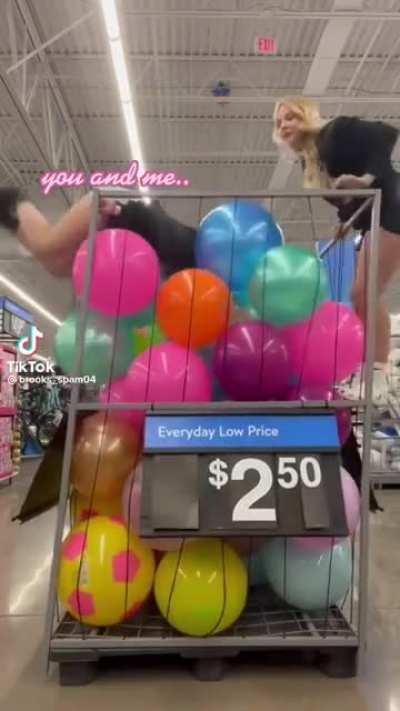 Making a mess at Walmart