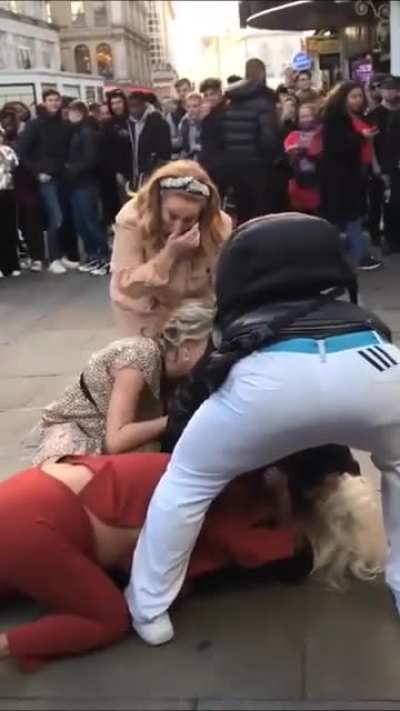 Indiana Jones stands by & waits for the perfect moment to take action, as his family members needlessly argue over trivial matters, during what was meant to be a lovely day-trip to Oxford Street