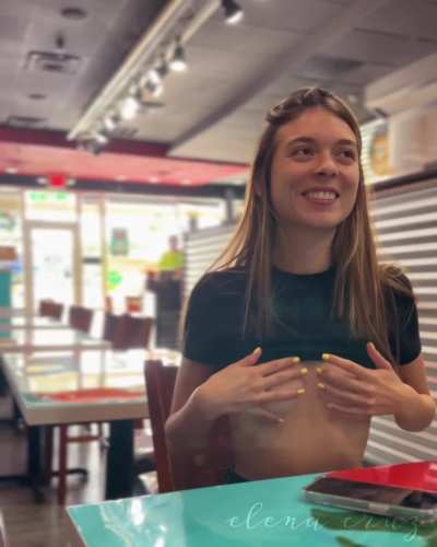 Flashing my classmates in between classes