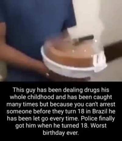 Well at least he got cake….