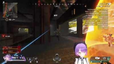 Towa finishes off a whole squad with melee.