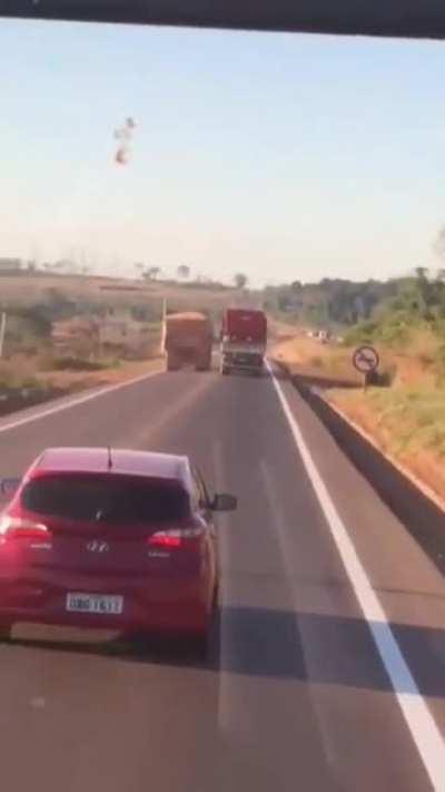 Idiot truck driver