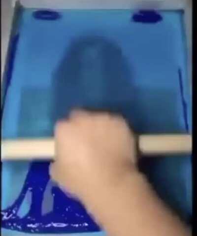 Using 4 colors of paint to make camera quality art