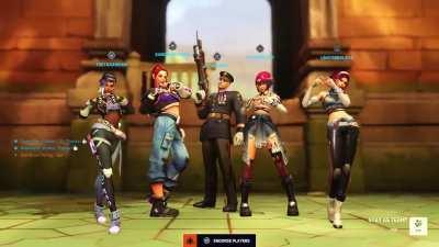 Soldier looks a little outta place