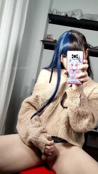 Do you like how i stroke my cute pp ~ ? 💖