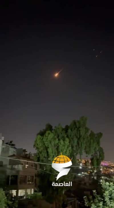 Iranian Missiles being ntercepted over the Al-Aqsa Mosque(16Jun2025)