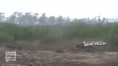 Houthi assault of fortifications of the Saudi army/Saudi-backed forces on the west coast of Yemen (video released 3rd December 2018)