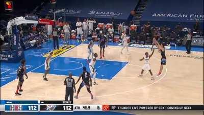 [Highlight] Pokusevski gives the Thunder the lead with a step back three