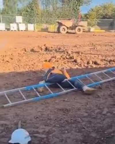 To climb a ladder