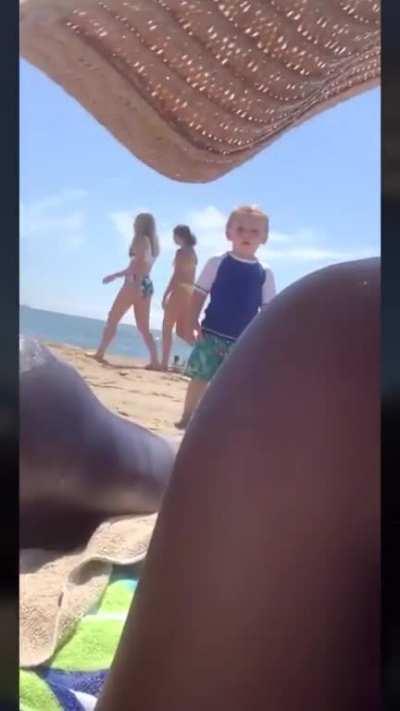 Lil man can't belive his eyes