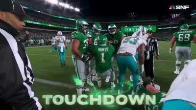 [Highlight] Eagles do the tush push and get their 2nd touchdown of the night