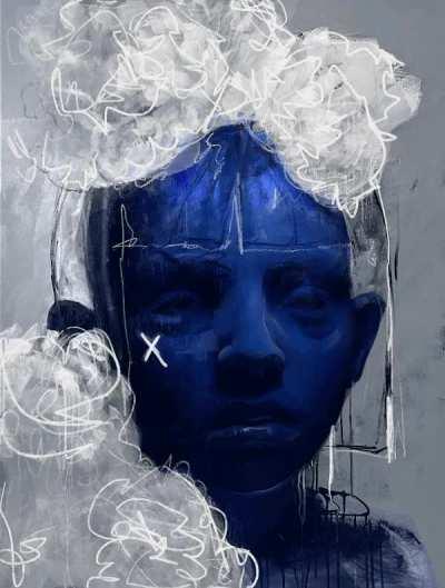 An NFT made from oil paint. ❤️ 1/1 original art