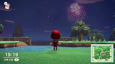 The firework looks nice tonight