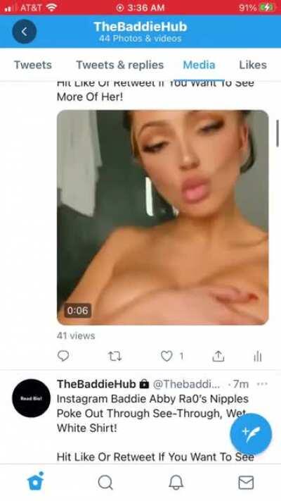 Instagram Baddie Abby Ra0 Takes Her Robe Off And Teases Her Sexy Body! Twitter:@thebaddiehub