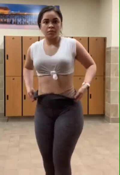 Thick thighs and her phat ass