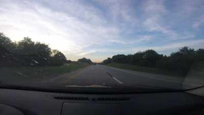 Jackass decides to stop in the middle of a 75mph interstate