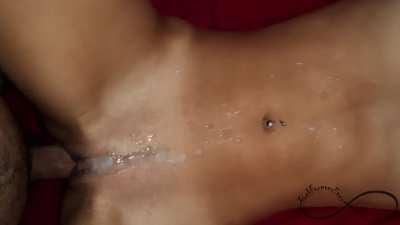 Rubbing the spot with my pussy