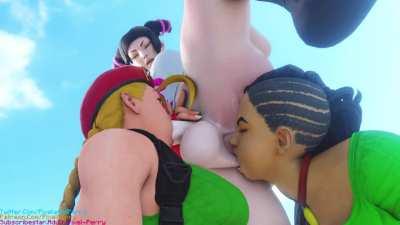 Futa Juri Han Rimjob and Blowjob (Pixel-Perry) [Street Fighter]