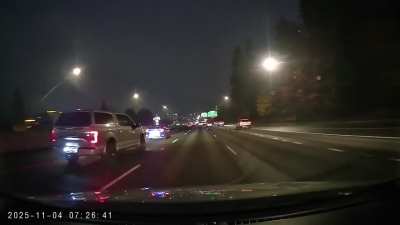 Brodozer = lifted truck, blinding lights and aggressive driving