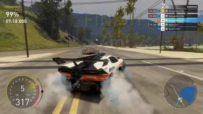 My game froze literally at the finish line and I somehow went from 2nd to 5th, you can't make this up