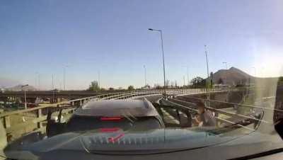 Never bring a small suv to a truck fight