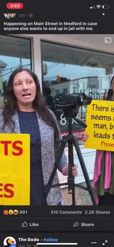 Because apparently COVID is Gods wrath for feminism...