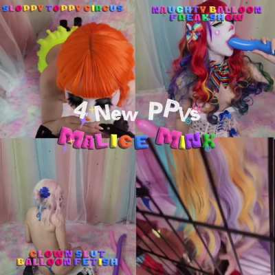 4 NEW VIDEOS RELEASED!! 🤡💦💞ALL MY SITES 💞💌 Cum show your support for this naughty clown slut! 😋✨