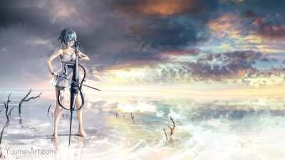 Infinite Melody by Yuumei; Animated by mens59