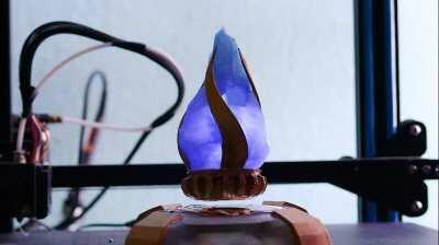 So I just updated my 3D printed Aetheryte so it now glows when you put it in floating position.