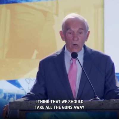 Ron Paul on gun regulations. 