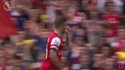 Throwback to this sensual goal by Jack Wilshere and Arsenal