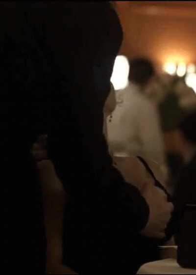 Surprise grab in public