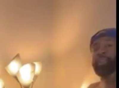 The king celebrating his birthday with friends