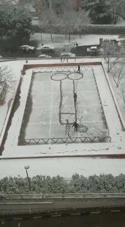 Winter has come to Madrid