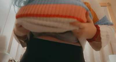 OC please type out what sound you think my titty drop made…it gets me every time