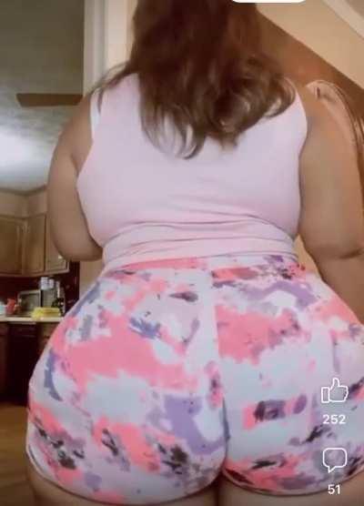 Granny holding donkey bunz