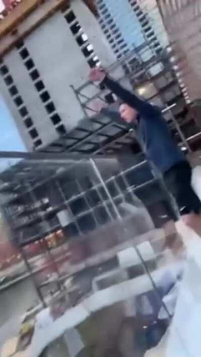 Celebrating together.