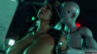 Jill Valentine Gets Fucked By Futa Tyrant (Rigid3D) [Resident Evil]