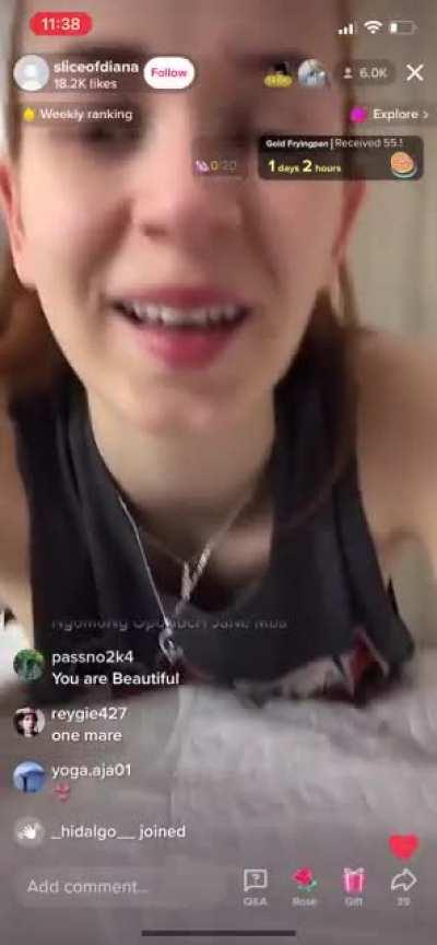 She was flashing for gifts